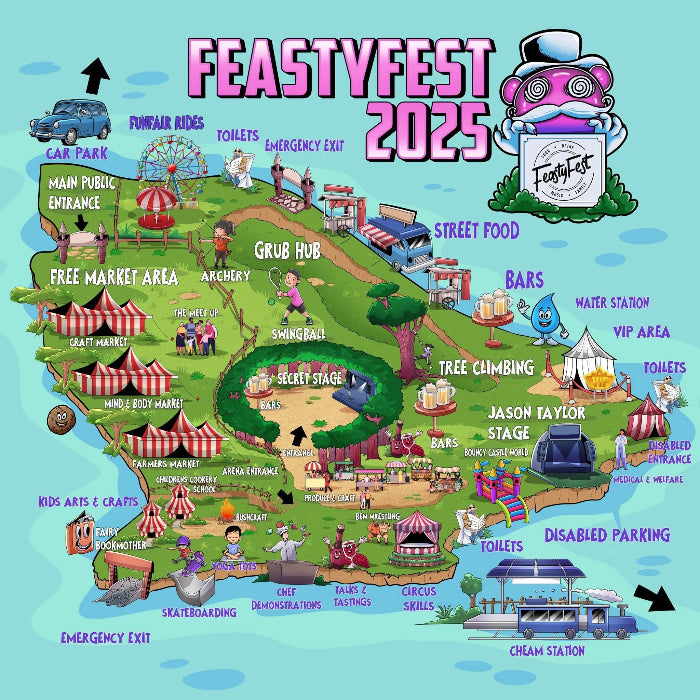a map with dates of an event